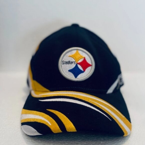 Pittsburgh Steelers Swirl Reebok Equipment Hat Vintage OSFA - Picture 1 of 4